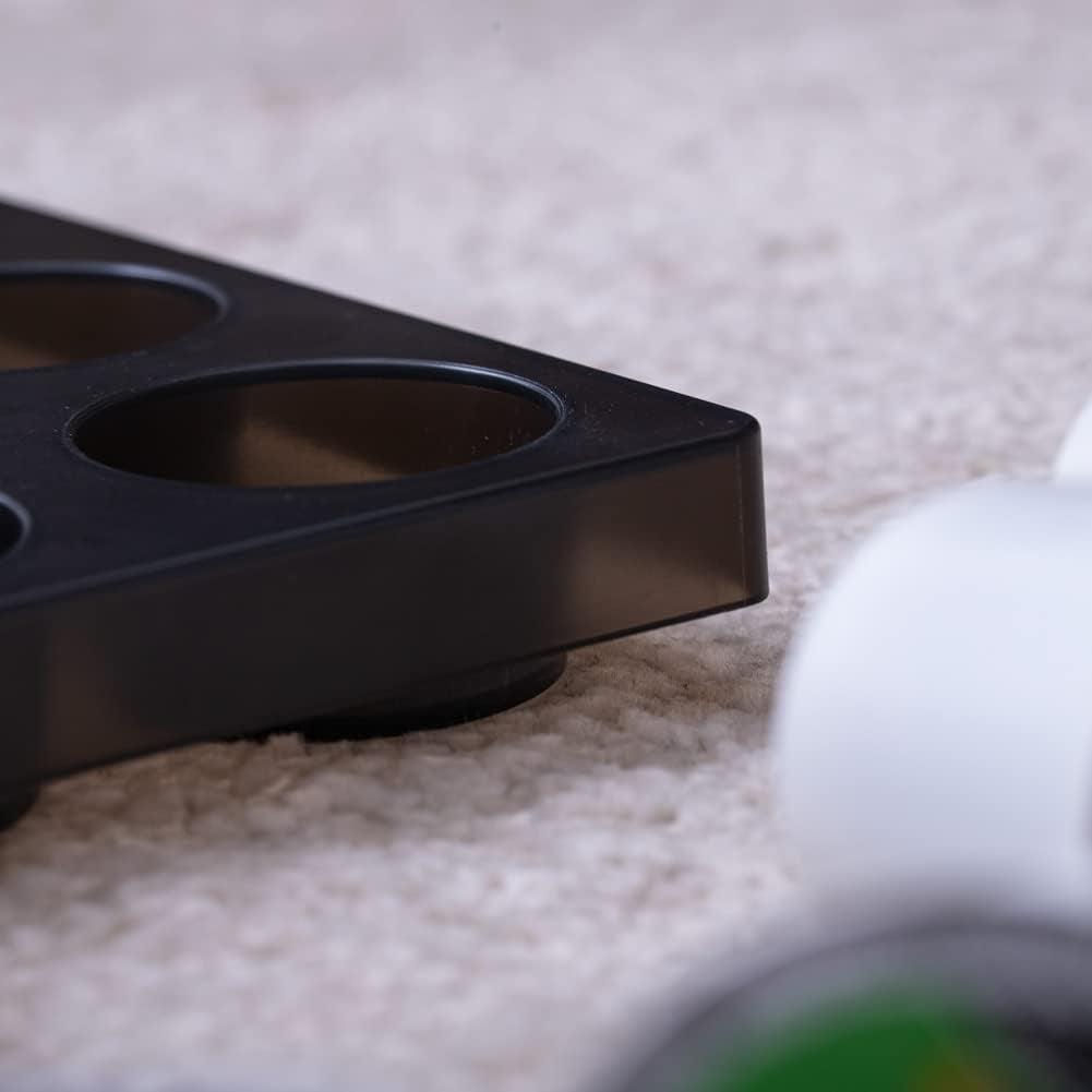 Coffee pod drawer organizer tray holding K-Cup pods with non-slip pads underneath.